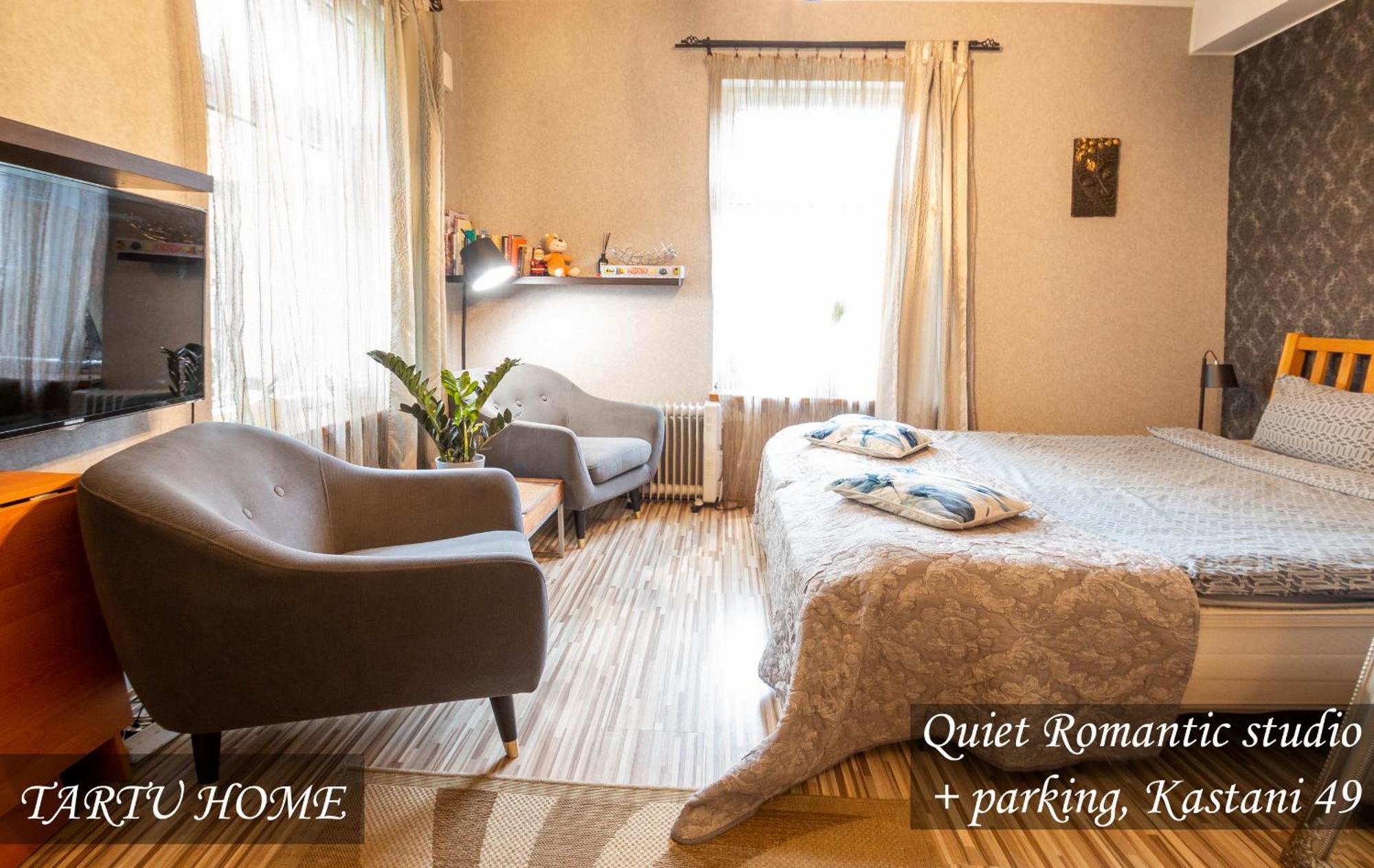 Quiet Romantic Studio Plus Parking, Tartu Home Eksteriør billede