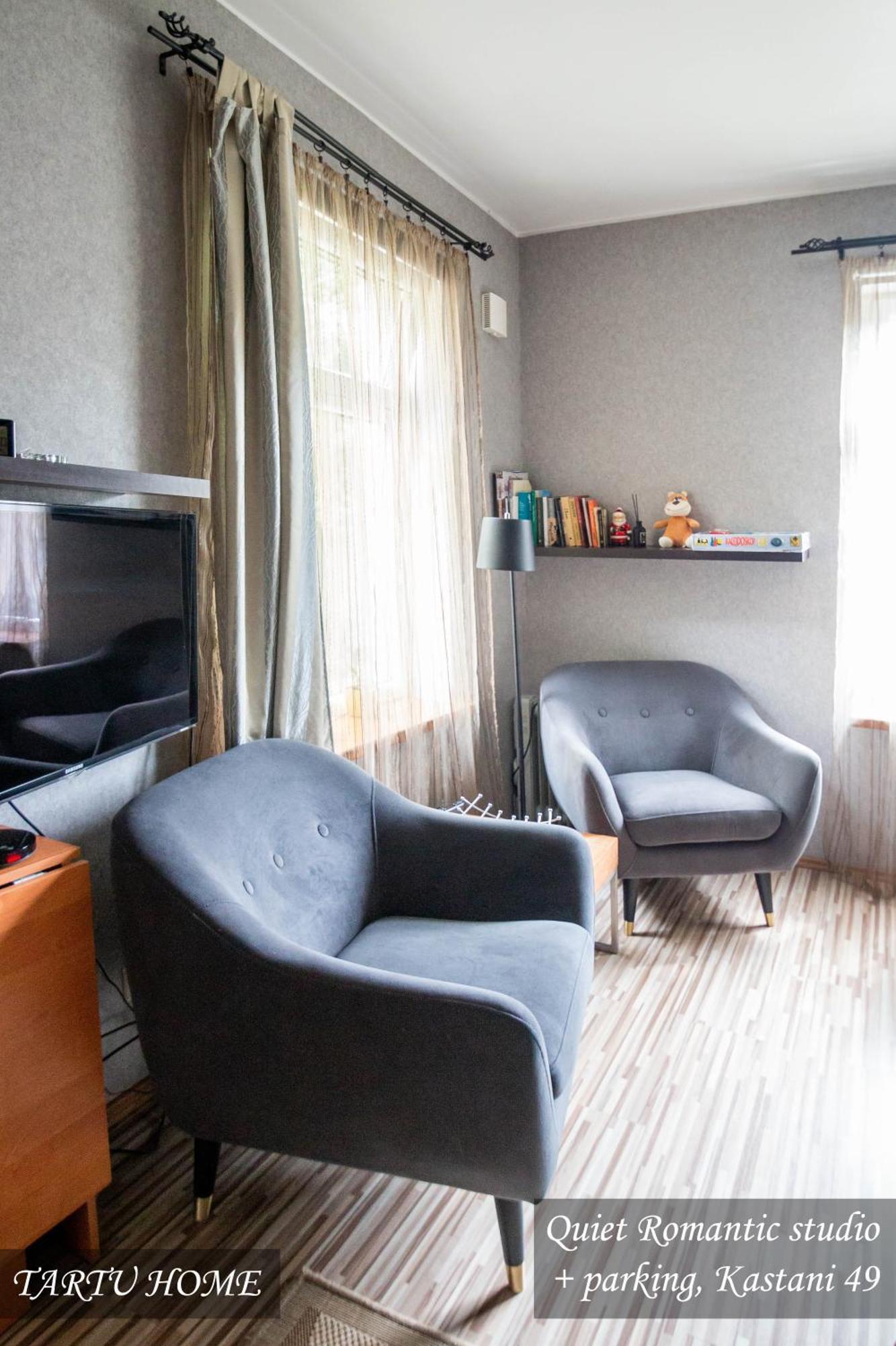 Quiet Romantic Studio Plus Parking, Tartu Home Eksteriør billede