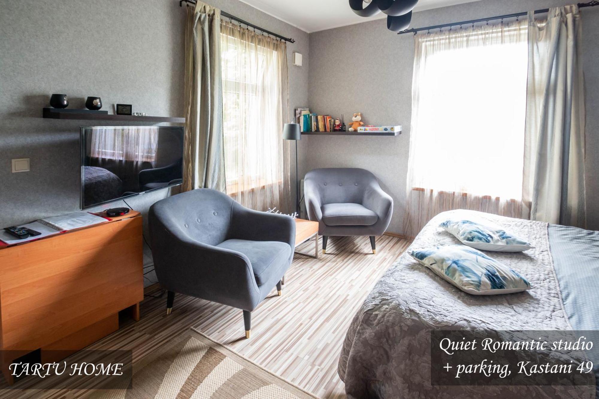 Quiet Romantic Studio Plus Parking, Tartu Home Eksteriør billede