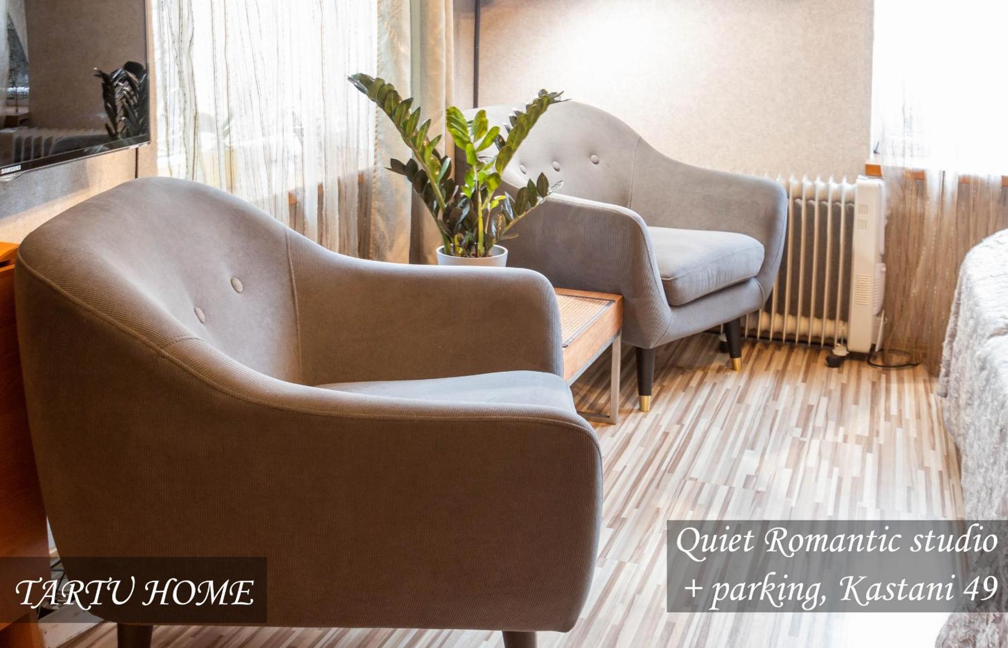 Quiet Romantic Studio Plus Parking, Tartu Home Eksteriør billede
